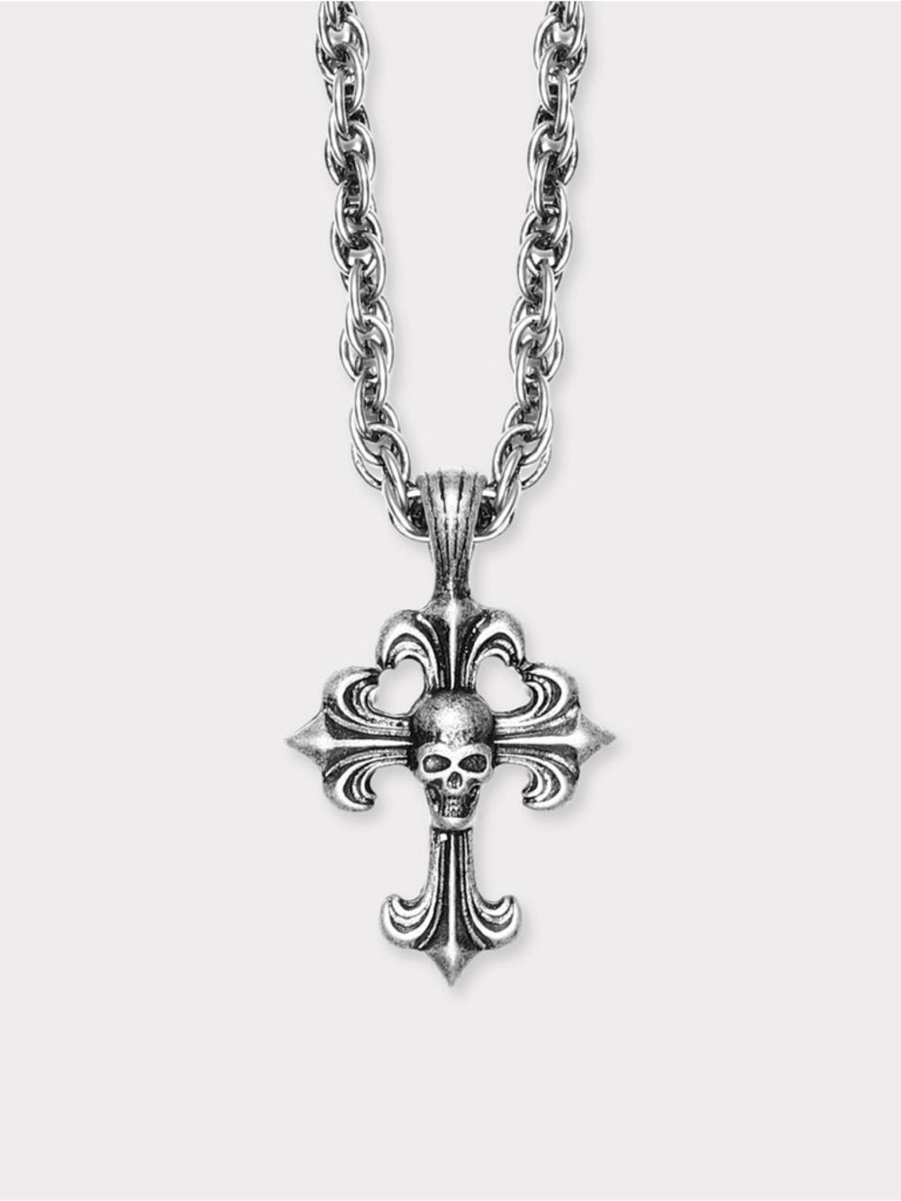 G59 Suicideboys Lonely Boy Chrome Cross Pendant / Chain NEW - Very Rare